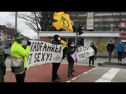 Ampelblockade in Essen