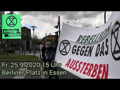 Protestaktion Extinction Rebellion Essen