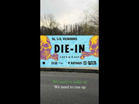 Die-In in Vilsbiburg (Rebella Ciao)