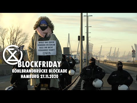 [XR Hamburg 27.11.2020] BLOCKFRIDAY auf der Köhlbrandbrücke