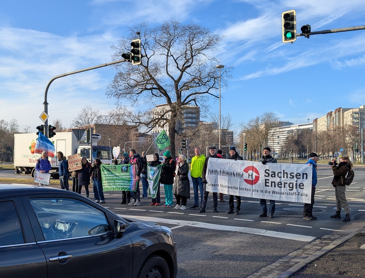 26.02. Straßenblockade - Erdgasausstieg gerecht gestalten