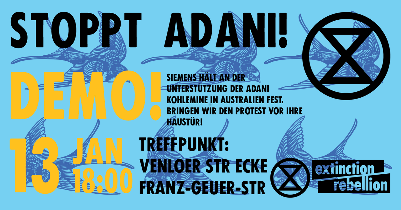 Demo "Stoppt Adani!"