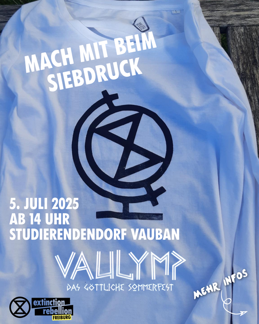 Siebdruck beim Vauban Sommerfest