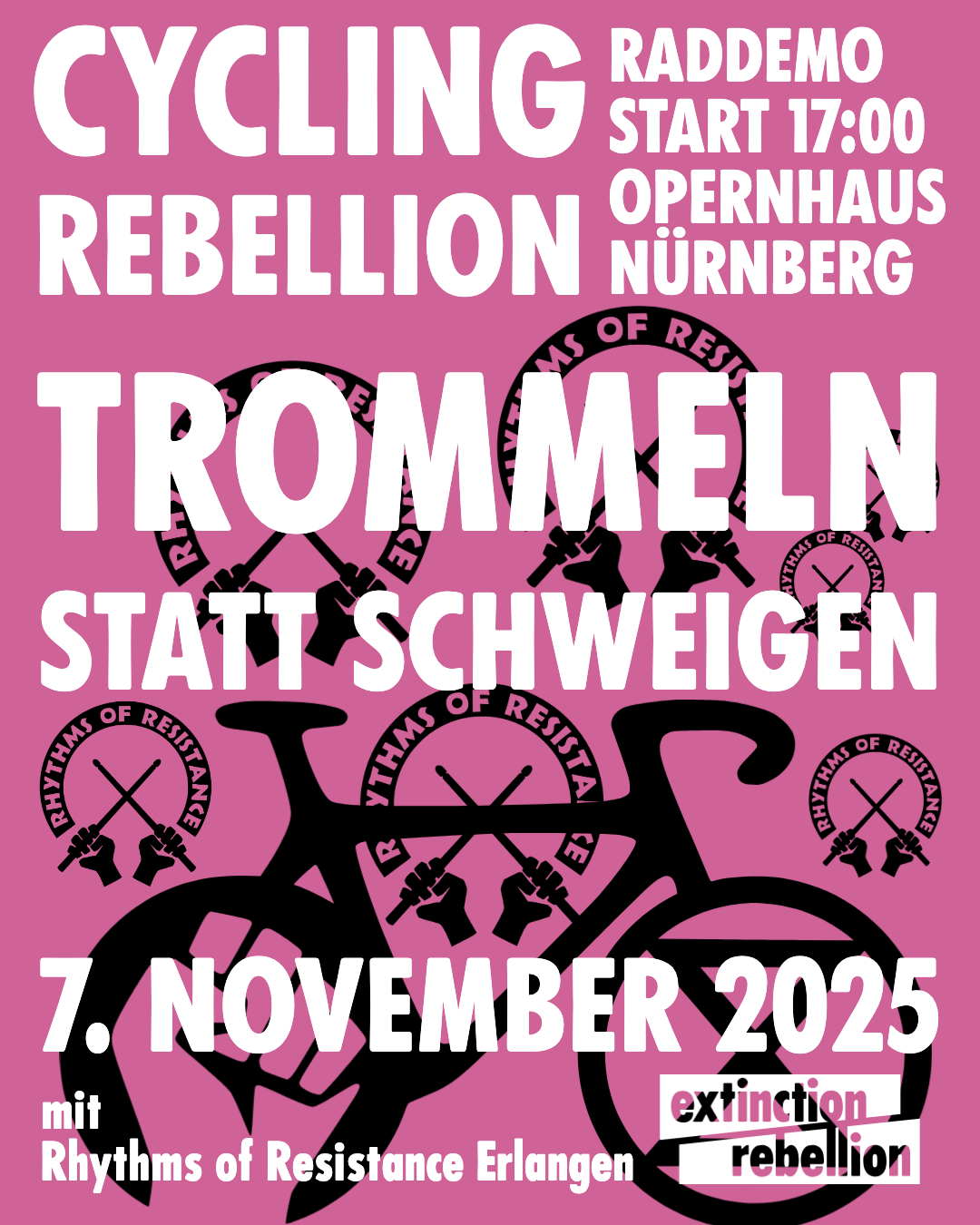 Trommeln statt schweigen!