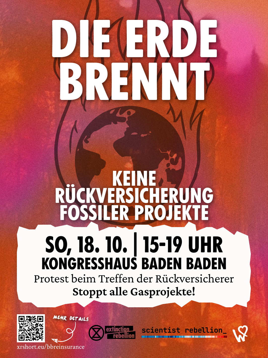 DIE ERDE BRENNT – KEINE RÜCKVERSICHERUNG FOSSILER PROJEKTE