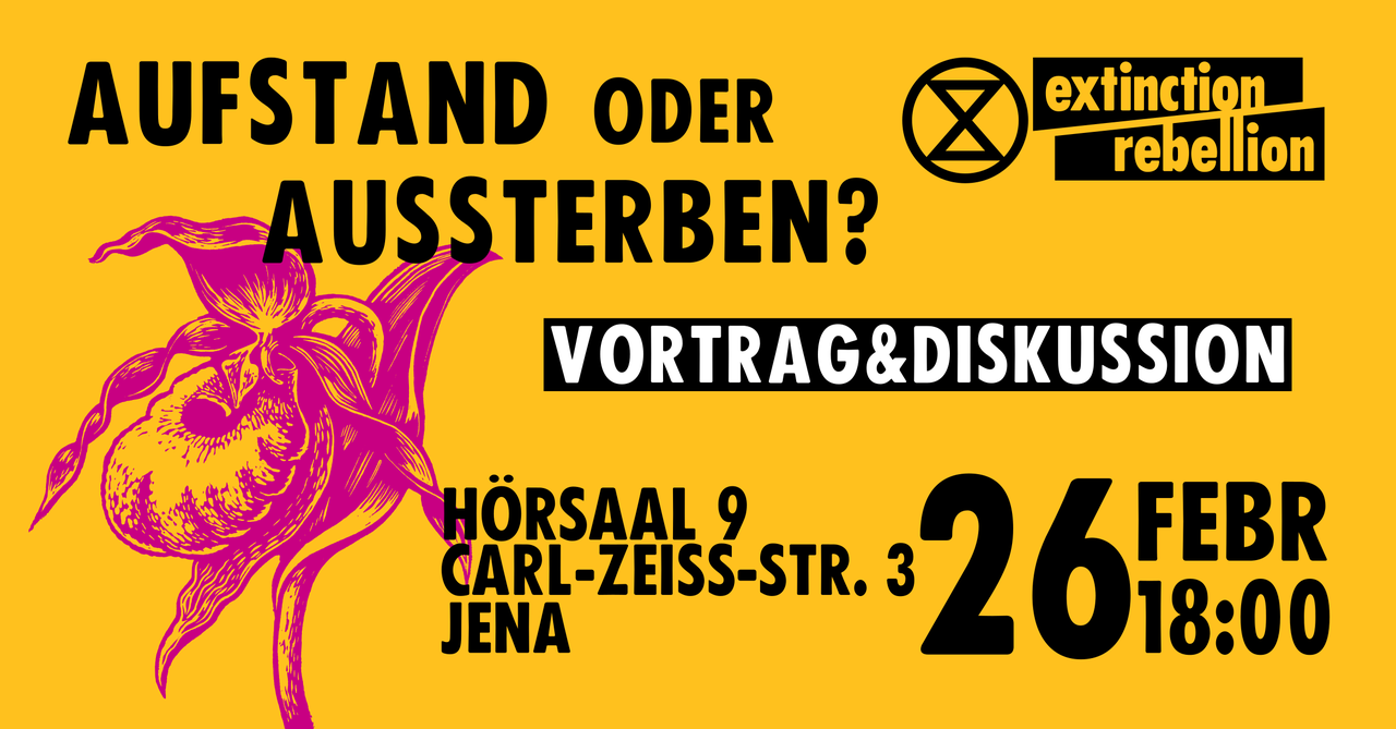 XR Talk "Aufstand oder Aussterben?" in Jena