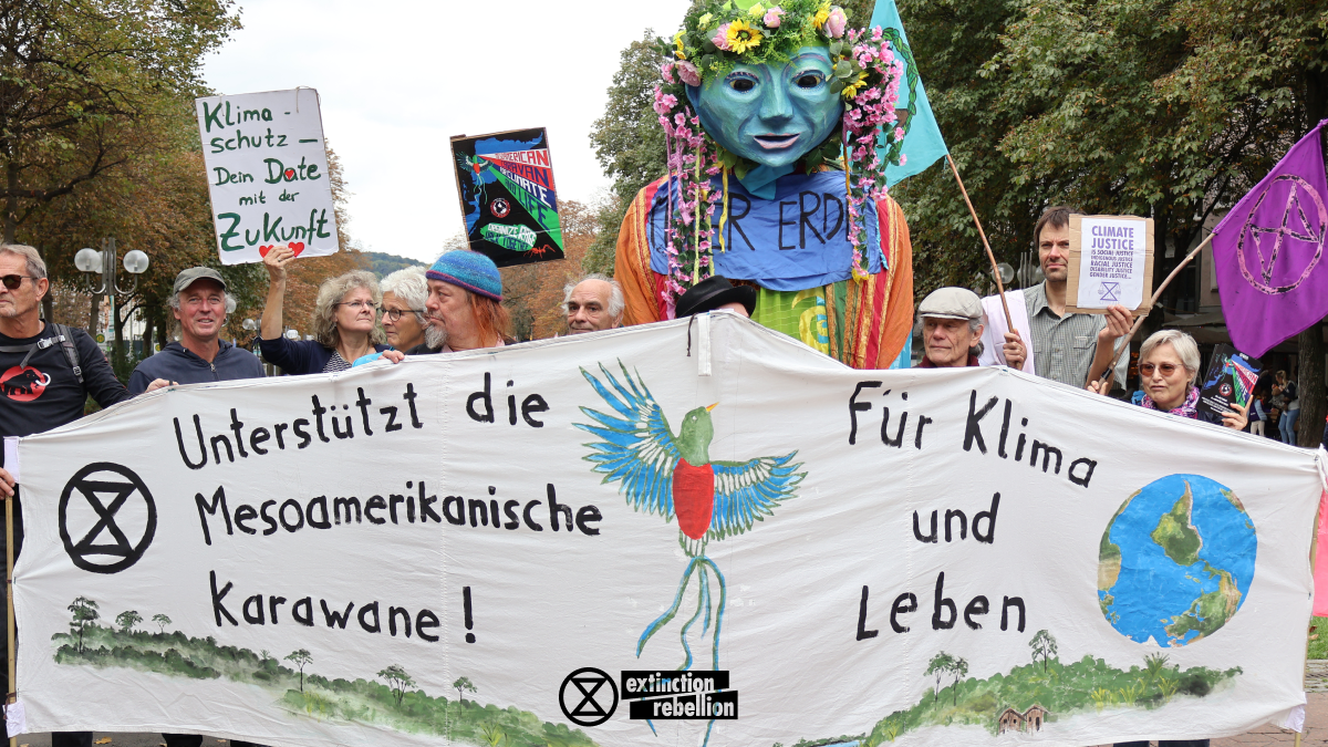 Solidarität mit Protestzug für Klimagerechtigkeit