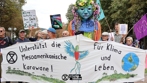 Solidarität mit Protestzug für Klimagerechtigkeit