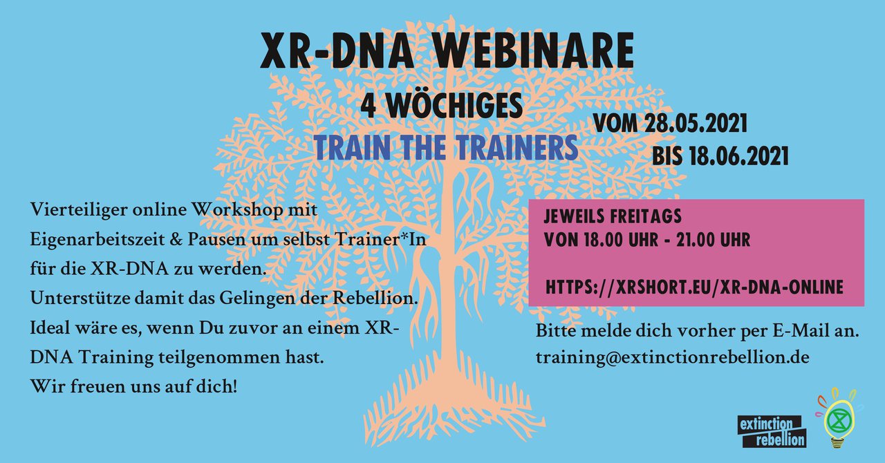 XR-DNA Train the (online) Trainers Kurs