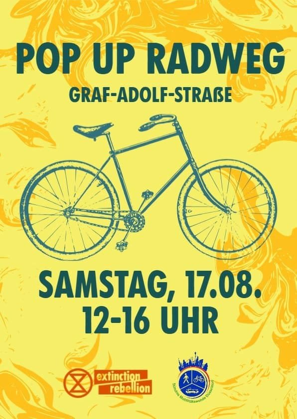 Pop Up Radweg: Vom Hbf zum Rhein