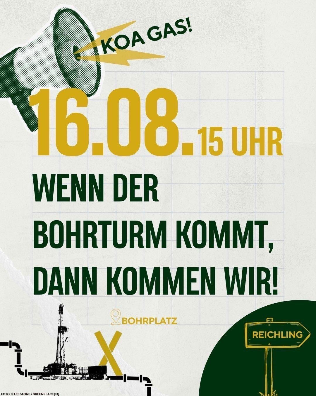 Demo: Wenn der Bohrturm kommt, dann kommen wir!