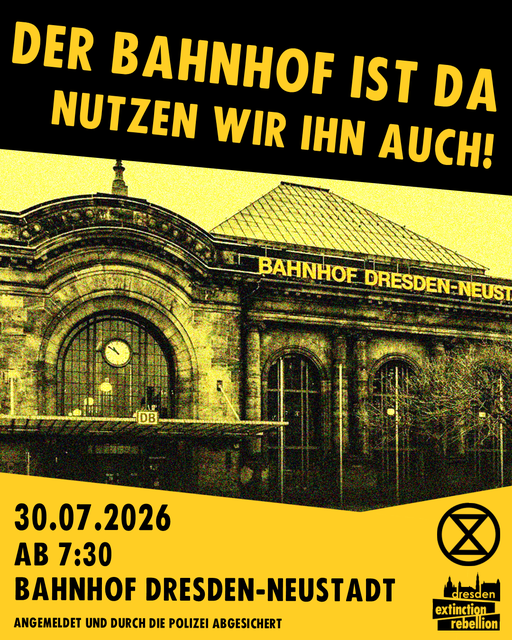Aktion für bessere Zugverbindungen am 30.07.2026