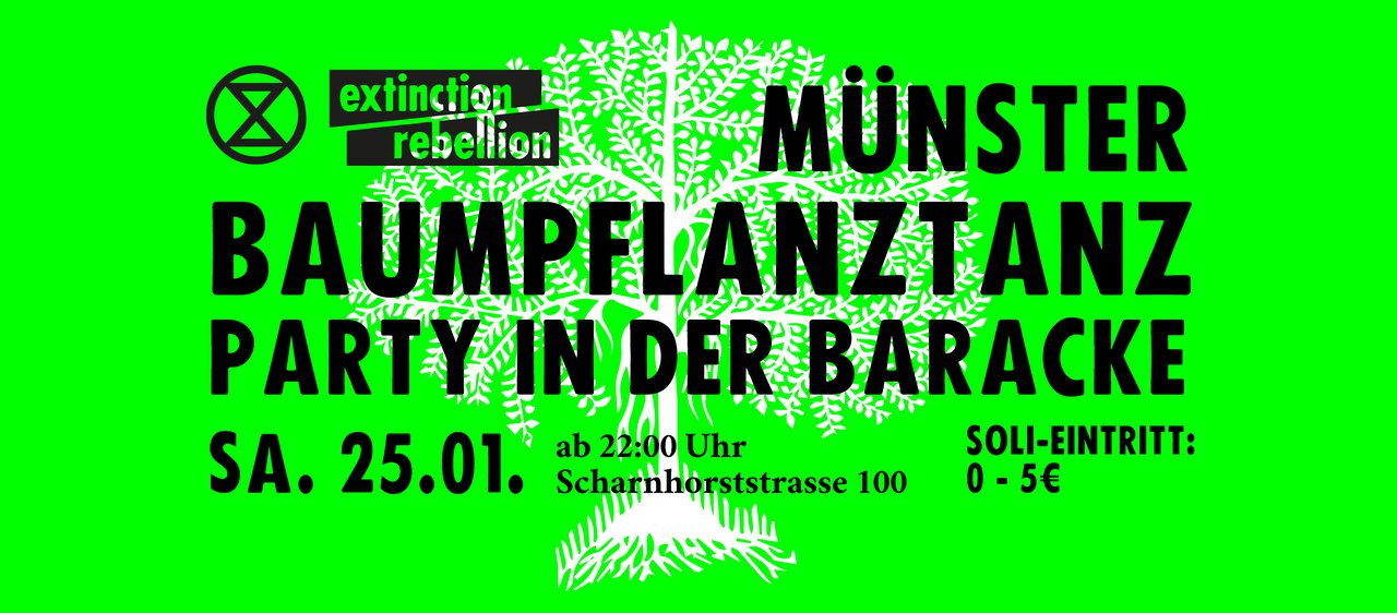 XR Münster Party: Baumpflanztanz