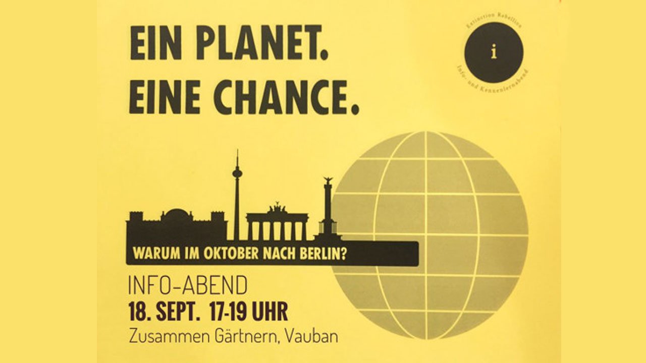 Ein Planet. Eine Chance. Warum im Oktober nach Berlin? Info-Abend