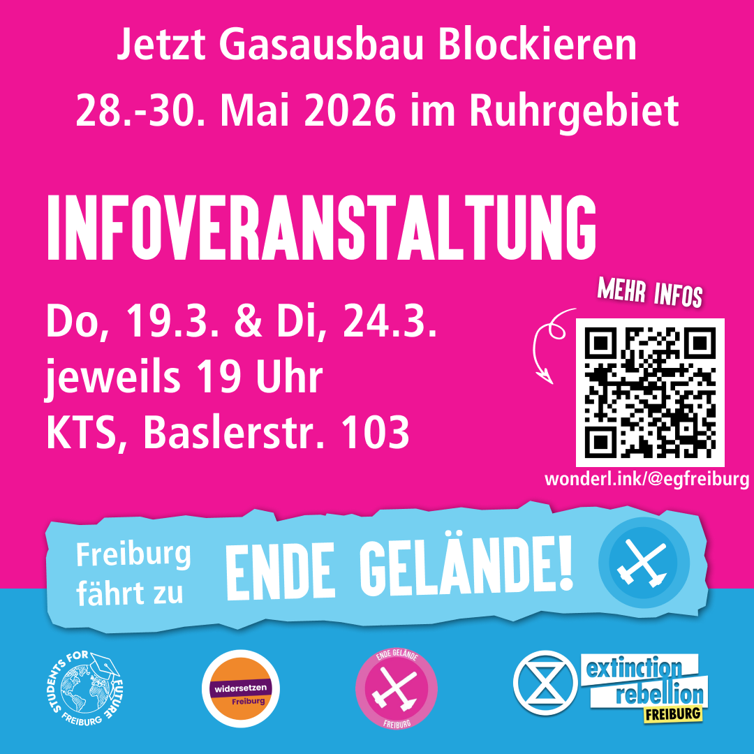 Infoveranstaltung: Freiburg fährt zu Ende Gelände