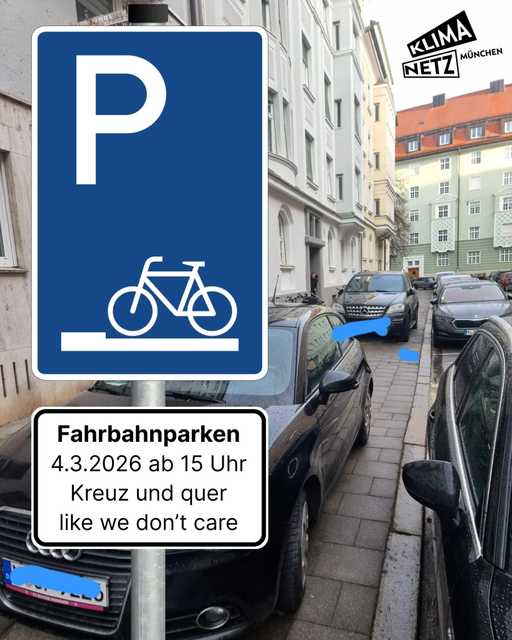 Fahrbahnparken –wie die Autos ...!