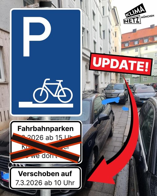 Fahrbahnparken –wie die Autos ...!