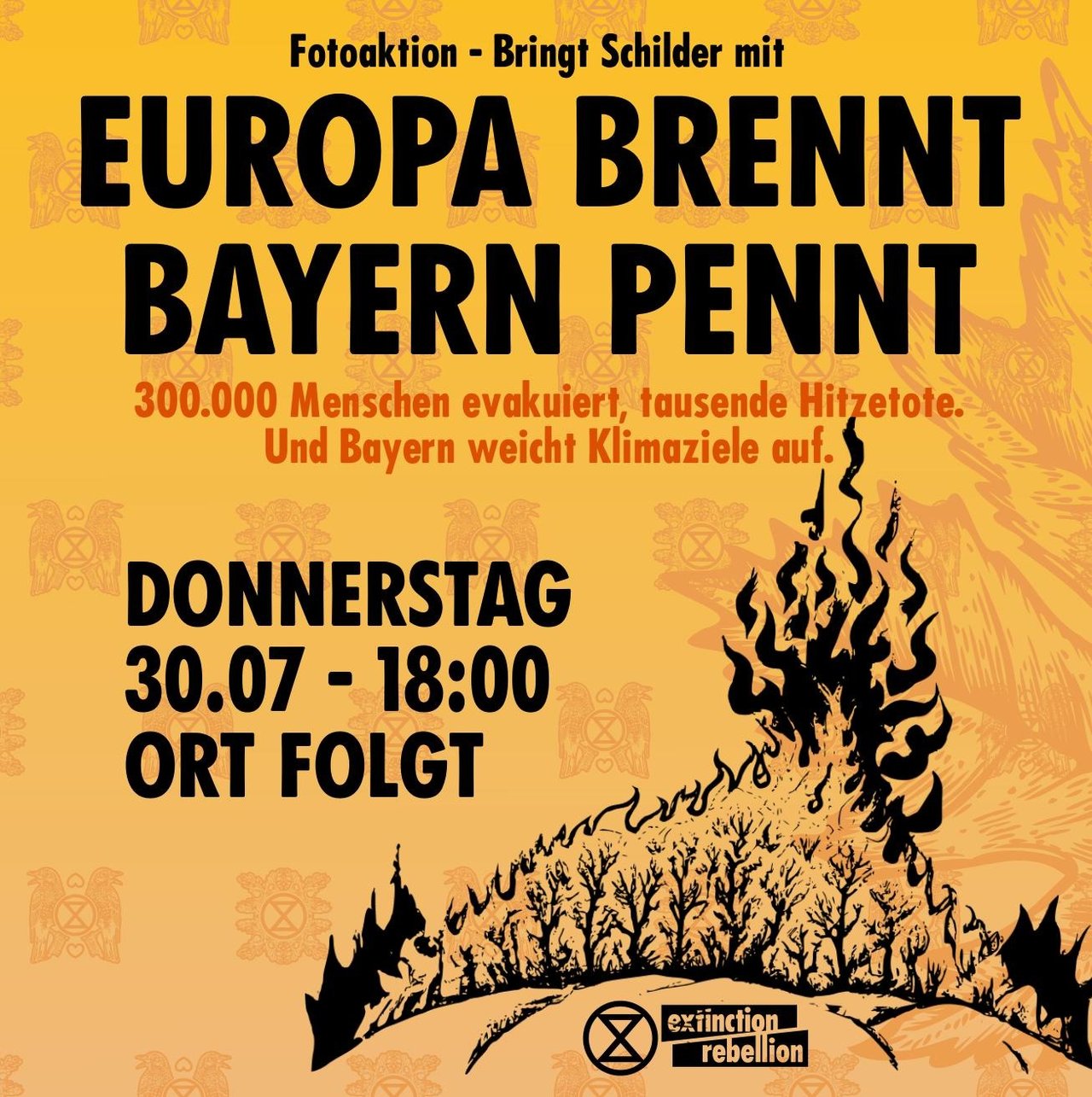 Fotoaktion "Europa brennt"