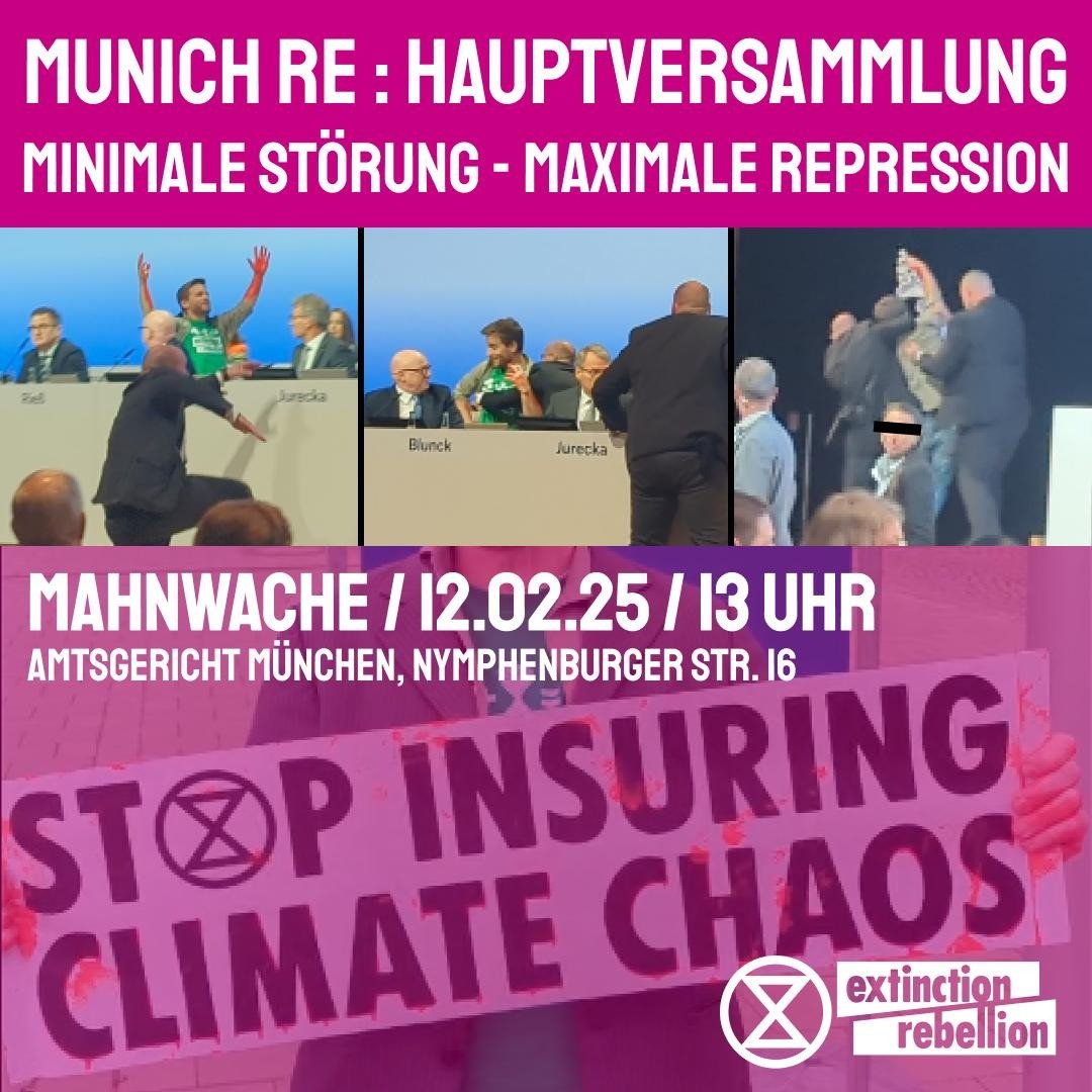 Mahnwache & Gerichtssoli für Klimaktivisten