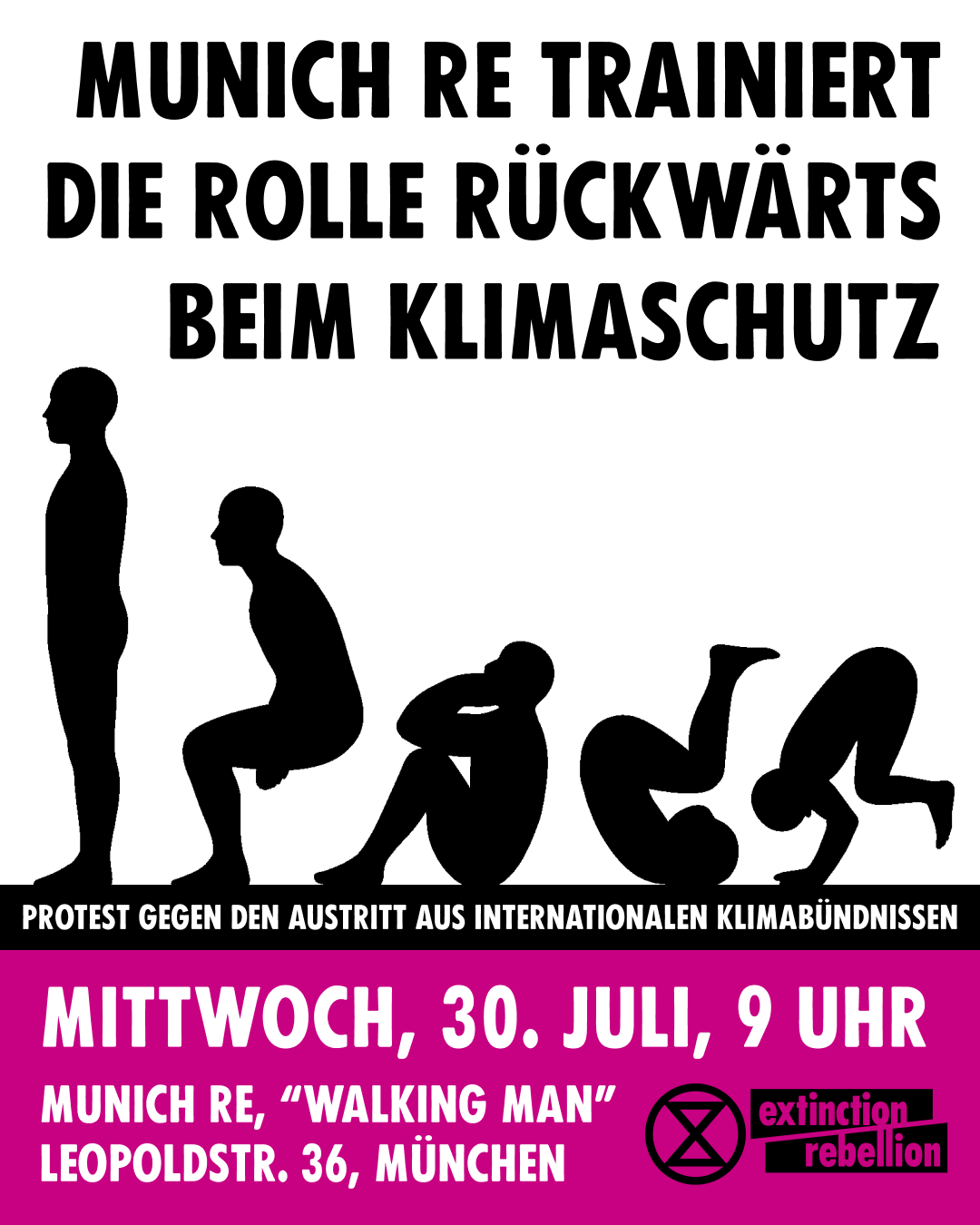 Kreativer Protest bei Munich RE