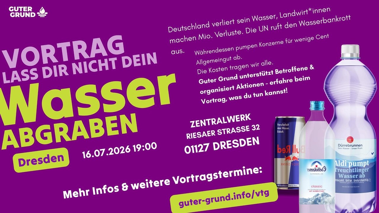 Vortrag: Lass dir nicht dein Wasser abgraben