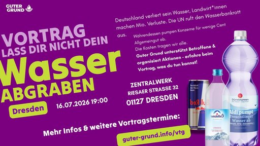 Vortrag: Lass dir nicht dein Wasser abgraben