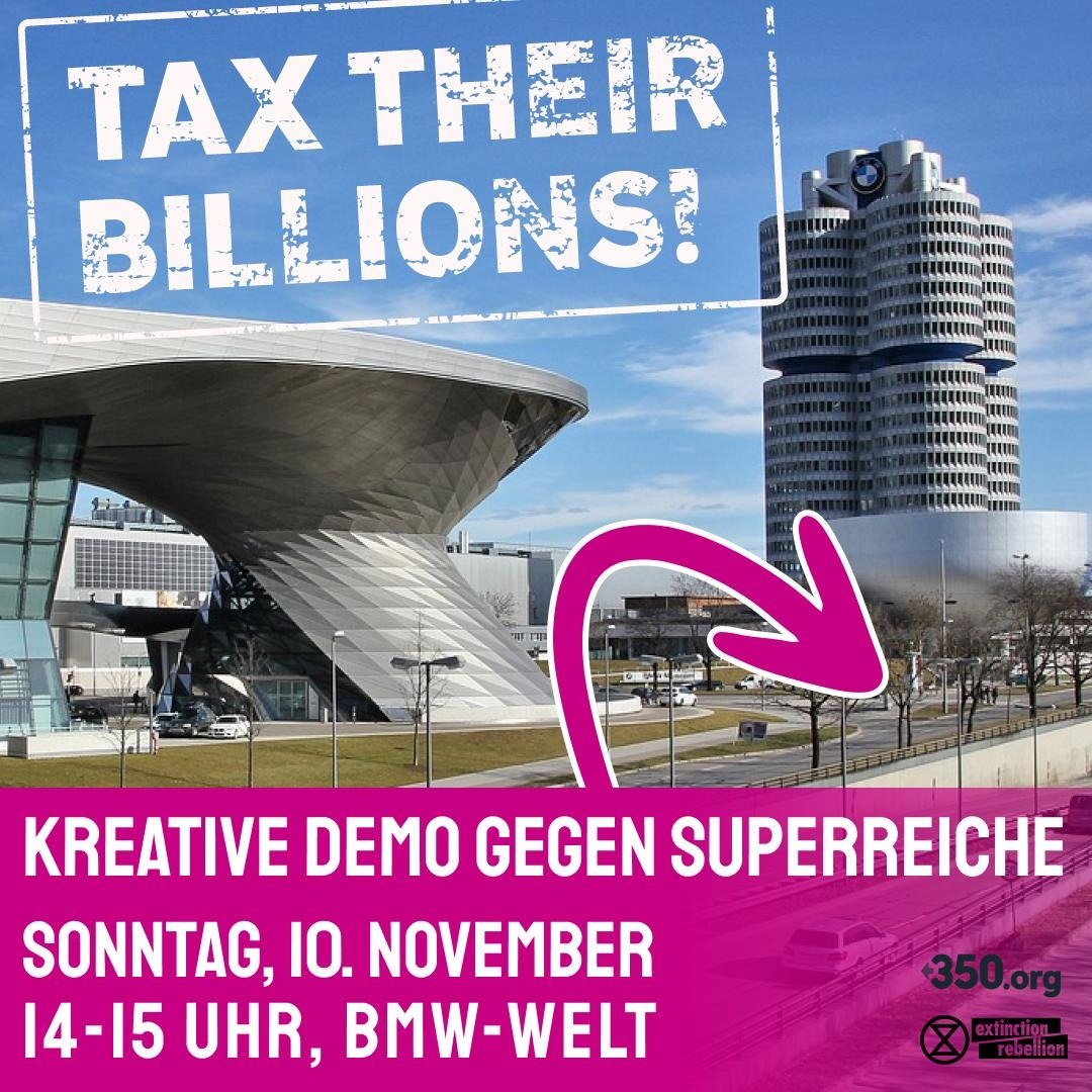 Protestaktion: Tax Their Billions