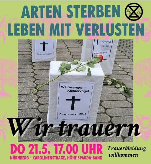 Wir trauern um verlorene Arten